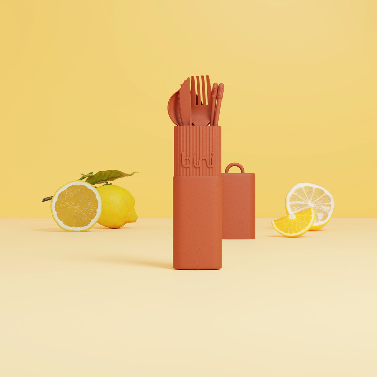 Bini BINIKIT Kit Couverts Reutilisable Nomade Terracotta