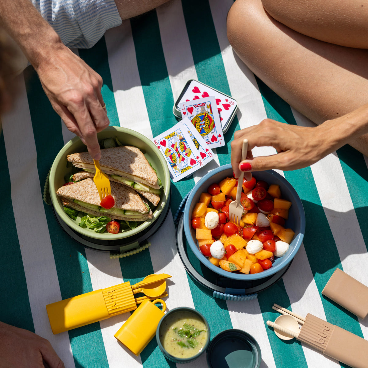 Bini Coffret Pause Dej Lunchbox Kit Couverts Pique Nique