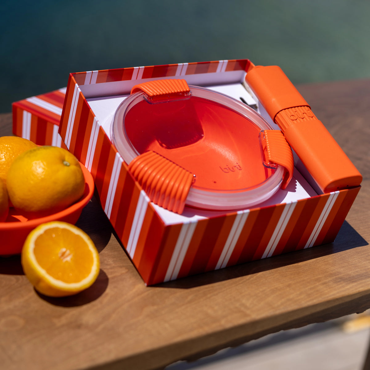 Bini Coffret Pause Dej Lunchbox Kit Couverts Reutilisable Gamme Orange
