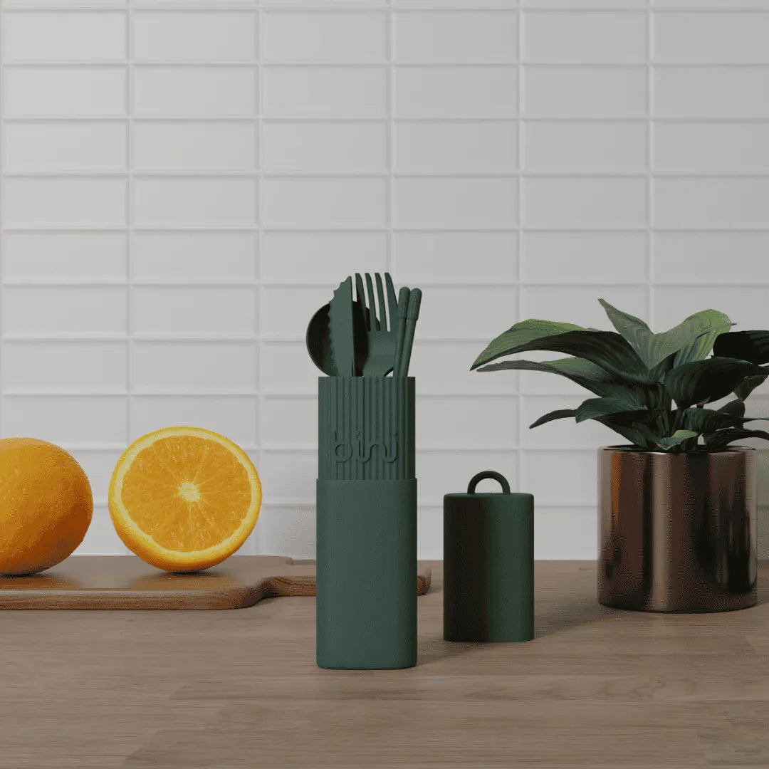 DIYJEP Grands Couverts De Table 27 Pièces Pour 9 Personnes - Plastique Réutilisable Coloré Pour Fêtes Et Camping