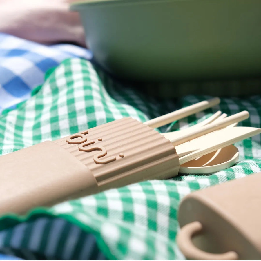 bini binikit kit de couverts reutilisables nomade latte matiere