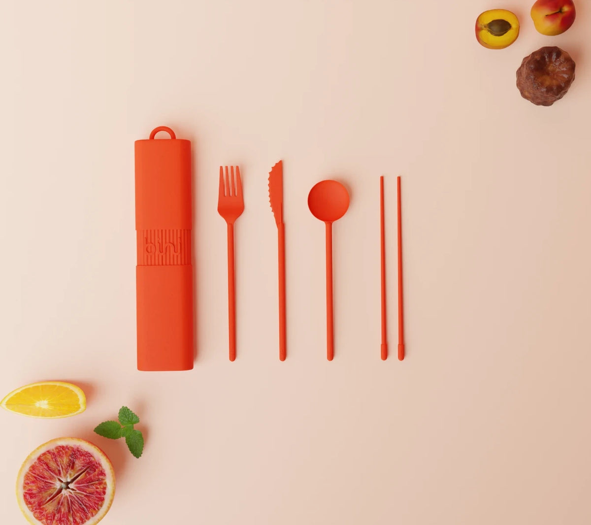 bini binikit kit de couverts reutilisables nomade sunset 1