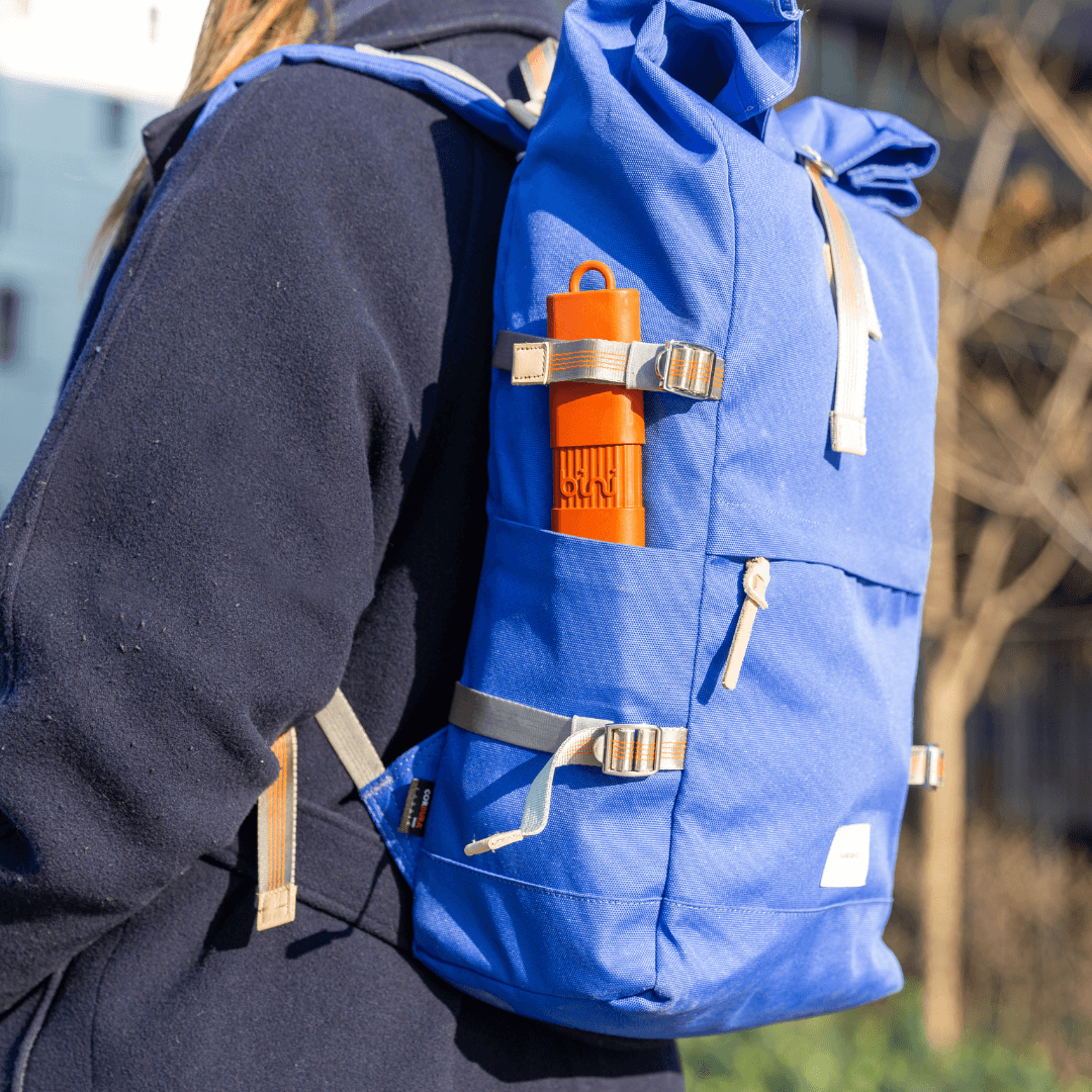 Kit de couverts nomade réutilisable bleu - Bini – Hersée