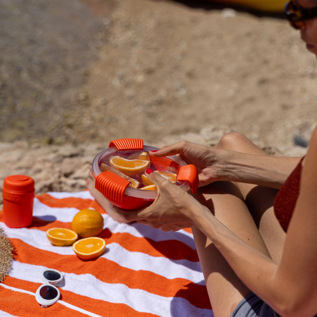 bini lunchbox design orange hermetique