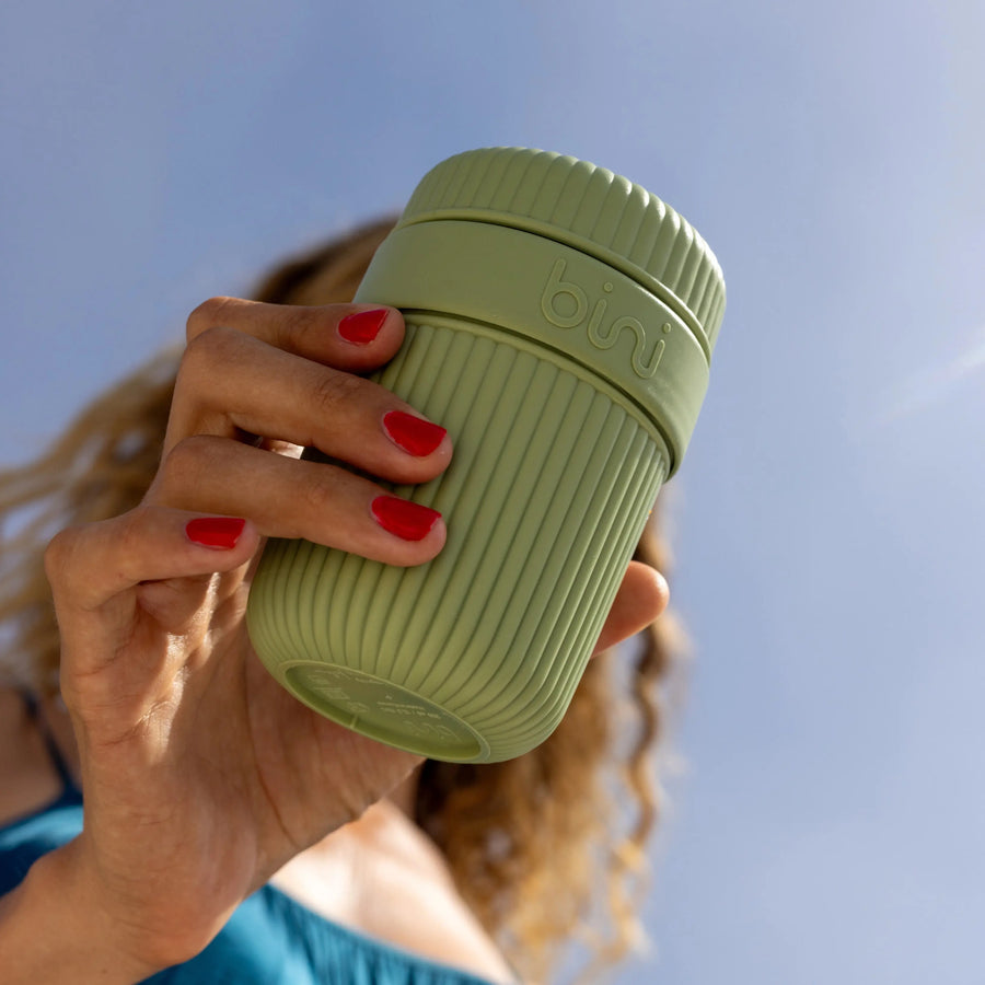 matiere bini binimug mug nomade reutilisable olive